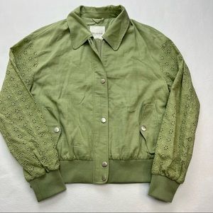 Anthropologie Avec Les Files Jacket Size S Green